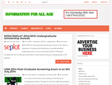Tablet Screenshot of informationforallage.blogspot.com