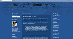 Desktop Screenshot of blogofredundancyblog.blogspot.com