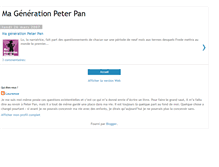 Tablet Screenshot of generation-peterpan.blogspot.com