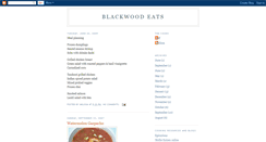 Desktop Screenshot of blackwoodeats.blogspot.com