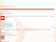 Tablet Screenshot of mindfulnessrecovery.blogspot.com