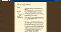 Desktop Screenshot of jobsintextilesegment.blogspot.com