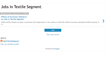 Tablet Screenshot of jobsintextilesegment.blogspot.com