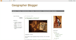 Desktop Screenshot of geographerblogger.blogspot.com