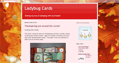 Desktop Screenshot of ladybugcards.blogspot.com