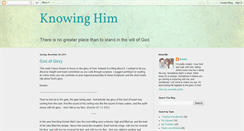 Desktop Screenshot of knowing-him.blogspot.com