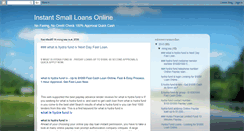 Desktop Screenshot of instantsmallloansonline.blogspot.com