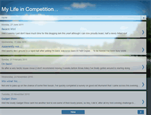 Tablet Screenshot of mylifeincompetition.blogspot.com