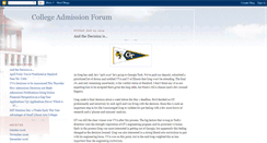 Desktop Screenshot of collegeadmissionforum.blogspot.com