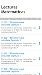 Mobile Screenshot of lecturasmatematicasiz.blogspot.com