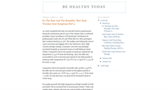 Desktop Screenshot of be-healthy-today.blogspot.com