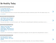 Tablet Screenshot of be-healthy-today.blogspot.com