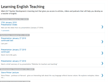 Tablet Screenshot of learningenglishteaching.blogspot.com