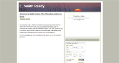 Desktop Screenshot of esmithrealty.blogspot.com