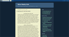 Desktop Screenshot of nicksweeklykick.blogspot.com