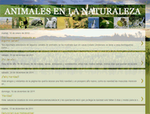 Tablet Screenshot of animales-enla-naturaleza.blogspot.com