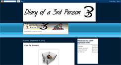 Desktop Screenshot of diaryofa3rdperson.blogspot.com