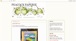 Desktop Screenshot of peacockpaperie.blogspot.com