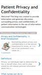 Mobile Screenshot of patientprivacyandconfidentiality.blogspot.com