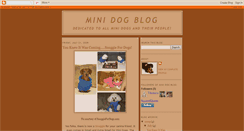 Desktop Screenshot of minidogblog.blogspot.com