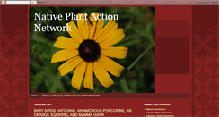 Desktop Screenshot of nativeplantactionnetwork.blogspot.com