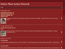 Tablet Screenshot of nativeplantactionnetwork.blogspot.com