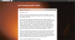 Desktop Screenshot of justkeepingaustinweird.blogspot.com