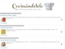 Tablet Screenshot of cocinandotelo.blogspot.com