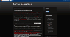 Desktop Screenshot of la-voie-des-anges.blogspot.com