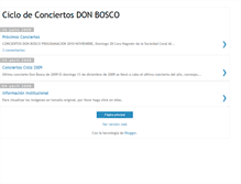 Tablet Screenshot of conciertosdonbosco.blogspot.com