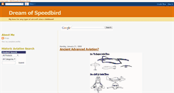 Desktop Screenshot of dreamofspeedbird.blogspot.com