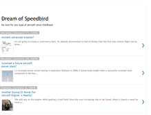 Tablet Screenshot of dreamofspeedbird.blogspot.com