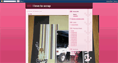 Desktop Screenshot of ilovetoscrap.blogspot.com