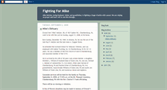 Desktop Screenshot of fightingformike.blogspot.com