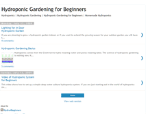 Tablet Screenshot of hydroponicgardeningforbeginners.blogspot.com