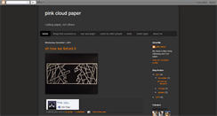 Desktop Screenshot of pinkcloudpaper.blogspot.com