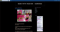 Desktop Screenshot of madewithpassion-earrings.blogspot.com