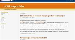 Desktop Screenshot of oblikvapunkto.blogspot.com