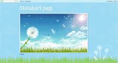 Desktop Screenshot of 09mataharipagi.blogspot.com