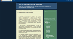 Desktop Screenshot of multiterritorialidadepopular.blogspot.com
