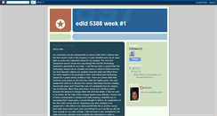 Desktop Screenshot of edld5388week1.blogspot.com