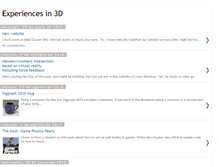 Tablet Screenshot of 3dexperiences.blogspot.com