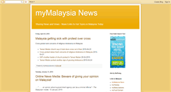 Desktop Screenshot of mymalaysianews.blogspot.com