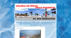 Desktop Screenshot of coloniadeferiaspraiagrande.blogspot.com
