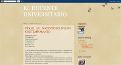 Desktop Screenshot of eldocenteuniversitarioactual.blogspot.com