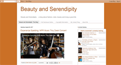 Desktop Screenshot of beautyandserendipity.blogspot.com
