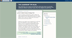 Desktop Screenshot of leadershiptips101.blogspot.com