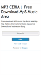 Mobile Screenshot of mp3ceria.blogspot.com