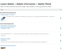 Tablet Screenshot of latest4mobile.blogspot.com