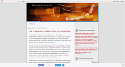 Desktop Screenshot of kuchnianagazie.blogspot.com